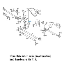 Load image into Gallery viewer, Complete Steering Idler Arm Pivot Bushing and Hardware Kit 1986-95 Mercedes W124