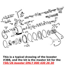 Load image into Gallery viewer, Remote Mounted Brake Booster Major Repair Kit Mercedes 220S 220SE 300SE 300SL