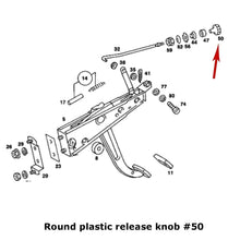 Load image into Gallery viewer, Emergency Parking Brake Release Handle 1974-89 Genuine Mercedes 107 114 115 116