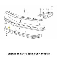 Load image into Gallery viewer, New NLA Front Bumper Center Filler Panel 1978-89 BMW E28 5 E24 6 E23 7 Models