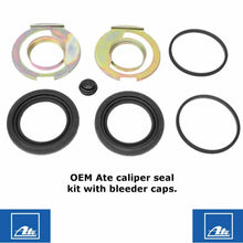 Load image into Gallery viewer, OEM Ate Front Brake Caliper Repair Seal Kit & Bleeder Screw Cap 1980-85 Mercedes