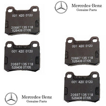 Load image into Gallery viewer, Genuine MB Rear Brake Pad Set Mercedes Benz 1984-93 190D 2.2 2.5 190E 2.3 2.6