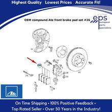 Load image into Gallery viewer, Front Brake Pad Set Select 92-99 Mercedes CL S SD SE SEC SEL Ate OEM Compound