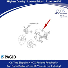 Load image into Gallery viewer, Front Brake Pad Set Shims Bolts Select 94-98 Mercedes C Pagid 005 420 46 20 41
