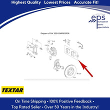 Load image into Gallery viewer, Front Brake Pad Set Select 2003-11 Mercedes C CLK SLK Textar 004 420 51 20