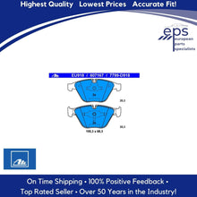 Load image into Gallery viewer, Front Brake Pad Set Select 2002-10 BMW 5 6 7 Series Ate 34 11 6 794 915