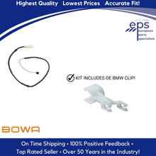 Load image into Gallery viewer, LH Front Brake Pad Sensor & Clip Select 10-15 BMW 3 X1 OEM BOWA 34 35 6 792 561