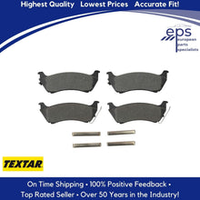 Load image into Gallery viewer, Rear Brake Pad Set & Clips Select 1998-99 Mercedes ML320 Textar 163 420 01 20