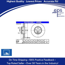 Load image into Gallery viewer, 2 X German Front Brake Disc Rotors Select 2007-18 BMW X5 X6 Ate 34 11 6 866 478
