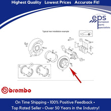 Load image into Gallery viewer, L & R Rear Brake Disc Rotors Select 1990-95 Mercedes SL Brembo 129 423 00 12