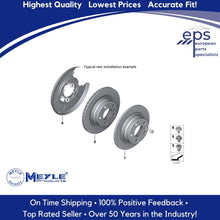 Load image into Gallery viewer, L & R Rear Brake Disc Rotors 2001-05 BMW 325xi Meyle 34 21 6 864 044