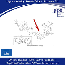 Load image into Gallery viewer, 1987-11 Mercedes C CE E TD TE SLK L & R Rear Brake Disc Rotors Ate 203 423 01 12