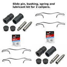 Load image into Gallery viewer, 2 X Front Brake Caliper Pad Clip Guide Bushing Pin Install Kits 1996-09 Mercedes