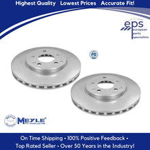 Load image into Gallery viewer, Mercedes Front Brake Disc Rotors Vented L & R 96-07 C E SLK Meyle 203 421 03 12