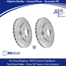 Load image into Gallery viewer, Mercedes Front Brake Disc Rotors Vented L & R 96-07 C E SLK Meyle 203 421 03 12