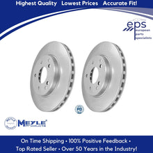 Load image into Gallery viewer, Mercedes Front Brake Disc Rotors Vented L & R 96-07 C E SLK Meyle 203 421 03 12