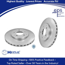 Load image into Gallery viewer, Mercedes Front Brake Disc Rotors Vented L & R 96-07 C E SLK Meyle 203 421 03 12