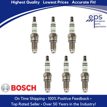 Load image into Gallery viewer, Set of 6 Spark Plugs Select 2001-08 BMW M3 Z3 Z4 12 12 0 022 902 Bosch YR6LDE