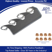 Load image into Gallery viewer, Exhaust Manifold Gasket with Heat Shield & OEM Lock Nut Kit 1984-85 BMW 318i