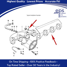 Load image into Gallery viewer, Exhaust Manifold Gasket with Heat Shield & OEM Lock Nut Kit 1984-85 BMW 318i