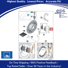 Load image into Gallery viewer, Rear Brake Pad Anti Rattle Return Spring Clip 1991-06 BMW 330 740 750 840 850 X5