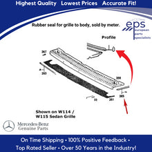 Load image into Gallery viewer, Air Intake Ventilation Grille Edge Lip Rubber Seal 1968-89 Mercedes 107 114 115