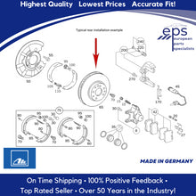Load image into Gallery viewer, Rear Brake Disc 2001-02 Mercedes CL55 S55 AMG CL600 S600 2 X German Ate 422213