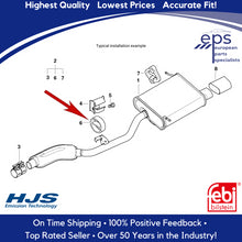 Load image into Gallery viewer, Exhaust Muffler Rubber Hanger & Nylon Insert Kit 1967-83 BMW E10 E12 E21 E24