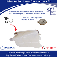 Load image into Gallery viewer, Radiator Coolant Overflow Tank Replacement Kit 1973-85 Mercedes W116 W123 W126