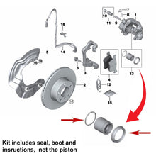 Load image into Gallery viewer, Front Brake Caliper Rebuild Seal Kit 2006-16 BMW 325 328 330 335 X1 Z4 OE BMW
