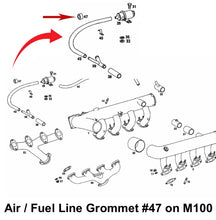 Load image into Gallery viewer, OE Oil Brake Water Fuel Steering Hose Rubber Buffer 68-21 Mercedes 116 466 12 82