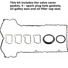 Load image into Gallery viewer, Valve Cover Gasket Spark Plug Hole Oil Filler Neck & Cap Seal Kit 2003-05 C 230