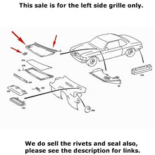 Load image into Gallery viewer, New Left Hood Air Intake Grille 1973-89 Mercedes R107 280 350 380 450 560 SL SLC