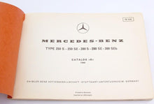 Load image into Gallery viewer, Glove Box Small Parts Exploded Catalog B  Mercedes 250S 250SE 280S 280SE 300SEb
