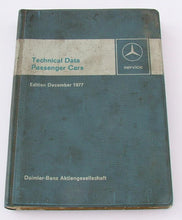 Load image into Gallery viewer, 1977 Mercedes Technical Data Adjustment Values Measurement Manual 1971-77 Models
