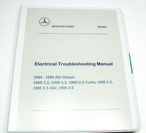 Wire Harness Electrical Troubleshooting Manual ETM 1984-90 Mercedes 190D 190E