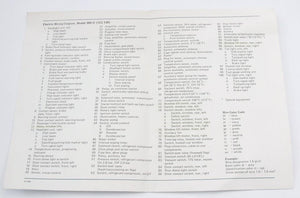 Electrical Wiring Diagram with Emission Control 1977 Mercedes USA 300D Diesel