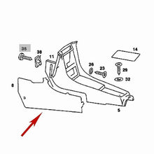 Load image into Gallery viewer, New Right Side Center Console Carpet Panel Mercedes 450SL 450SLC 107 680 02 68
