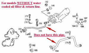 Laso German Water Pump 1996 Mercedes C280 C36 AMG E320 Without Oil Cooler Line