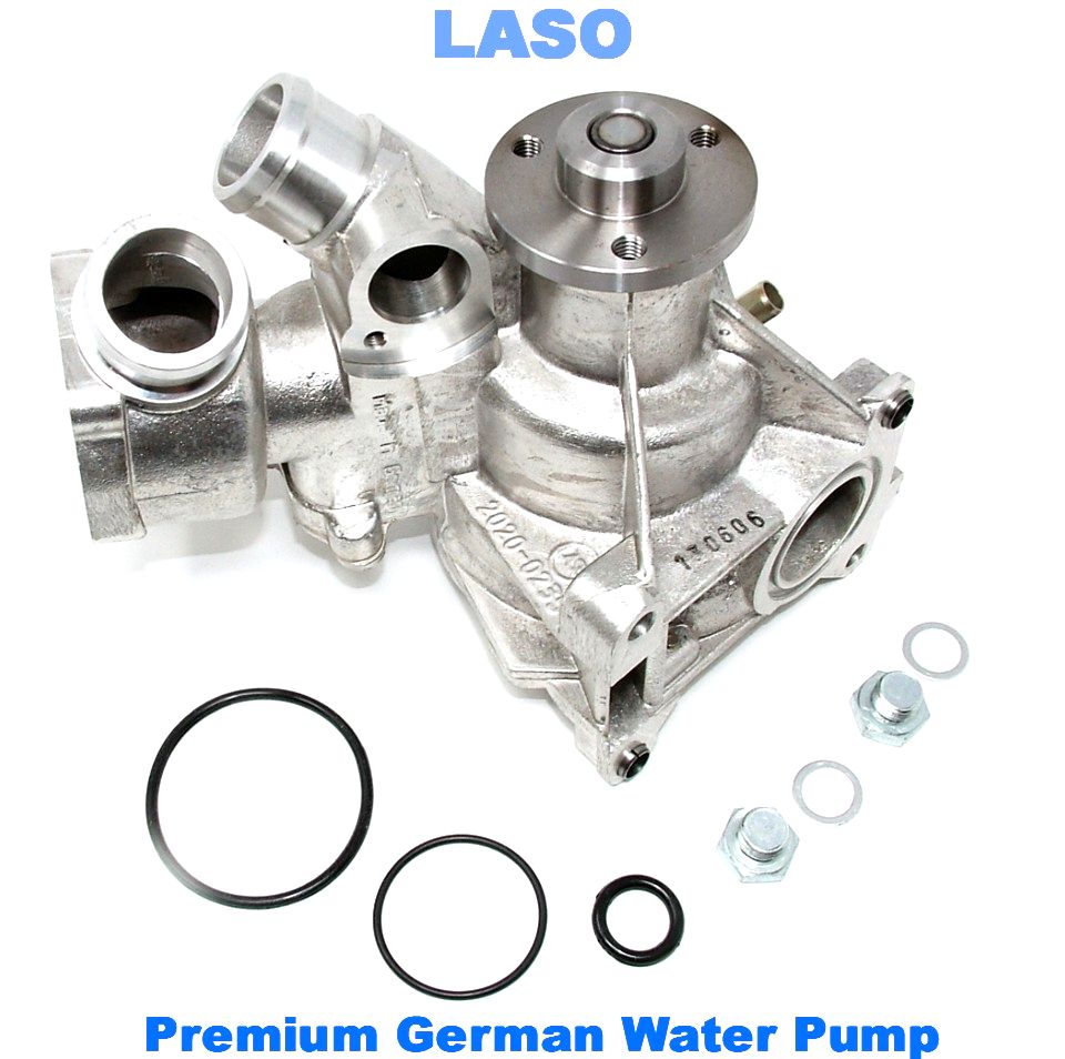 Laso German Water Pump 1996 Mercedes C280 C36 AMG E320 Without Oil Cooler Line