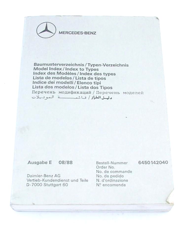 1960 on Mercedes Model Index for Cars Trucks and Commercial USA European World