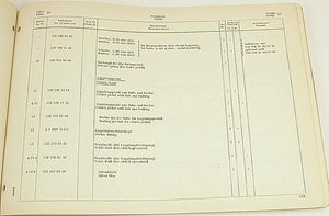 Genuine Mercedes Dealership Parts Manual Book with Part Numbers 1958-59 190D