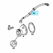 Load image into Gallery viewer, Vacuum Pump Plastic Line to Intake Manifold 1980 Mercedes 240D 300D 300CD 300TD
