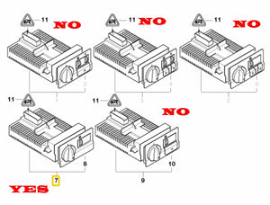 New Headlight Switch without Zenon or Fog Lights 1997-01 BMW E46 61 31 9 133 022