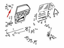 Load image into Gallery viewer, Left Front or Rear Door Handle Rear Rubber Gasket Pad 1967-73 Mercedes W108 109
