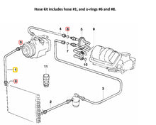 Load image into Gallery viewer, New A/C Hose Pipe Kit from Compressor to Condenser 1992-93 BMW E36 318i 318is

