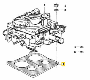 4A1 Carburetor Mounting Flange to Manifold European BMW 525 528 630CS 728 733