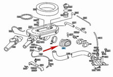 Load image into Gallery viewer, New Air Cleaner to Intake Flexible Rubber Boot Bellows 1977-78 Mercedes 230
