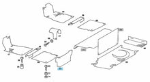 Load image into Gallery viewer, Left Rear Floor Vertical Parchment Loop Carpet 1972-75 Mercedes 280 350 450 SLC
