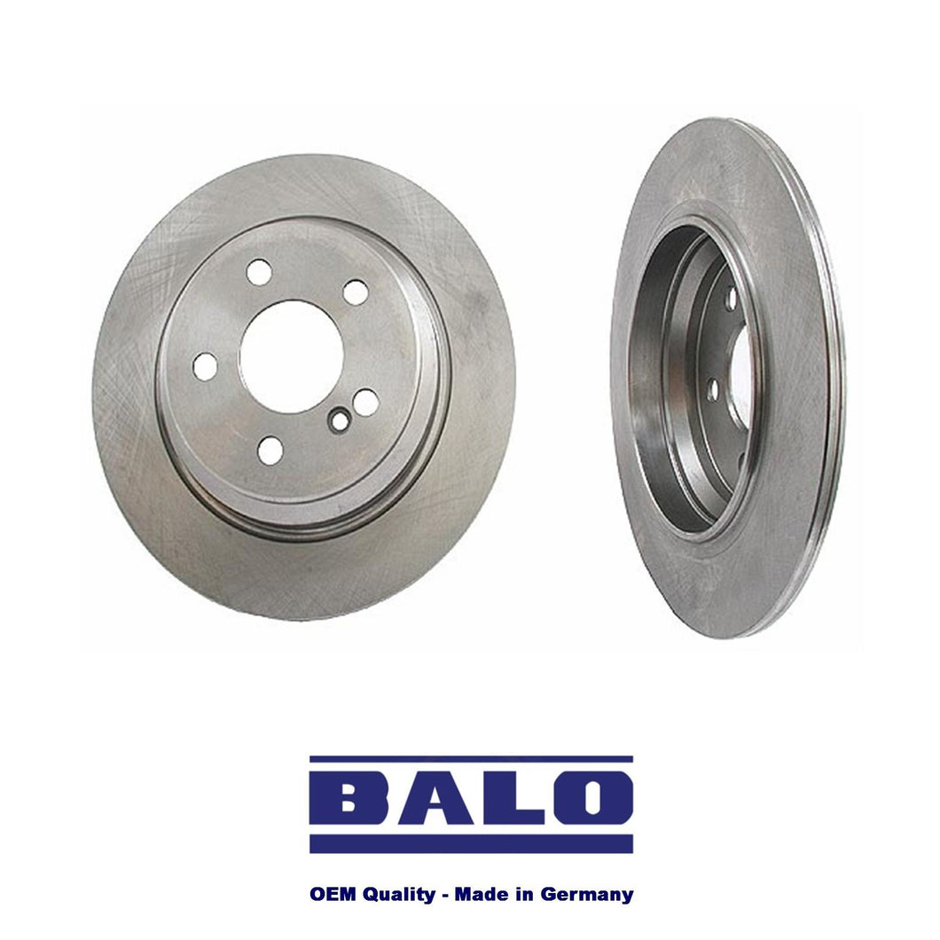 2 X Premium Balo German Rear Brake Disc Rotor 2003-06 CL500 S350 S430 S500